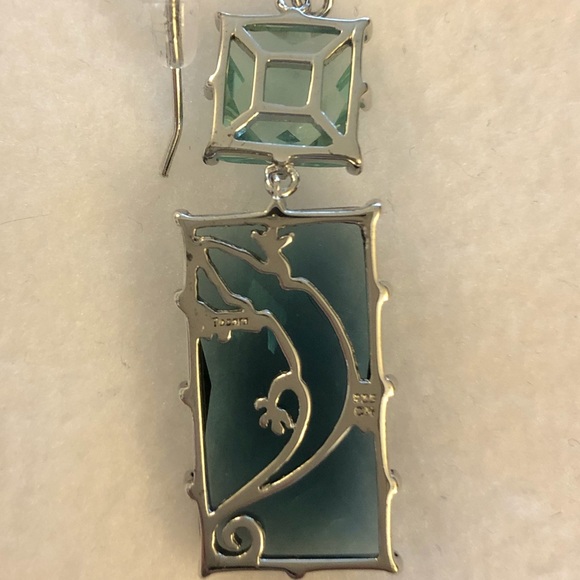 NIB Tocara Piera Sterling Silver Chameleon Necklace and Earrings Set - Picture 5 of 8